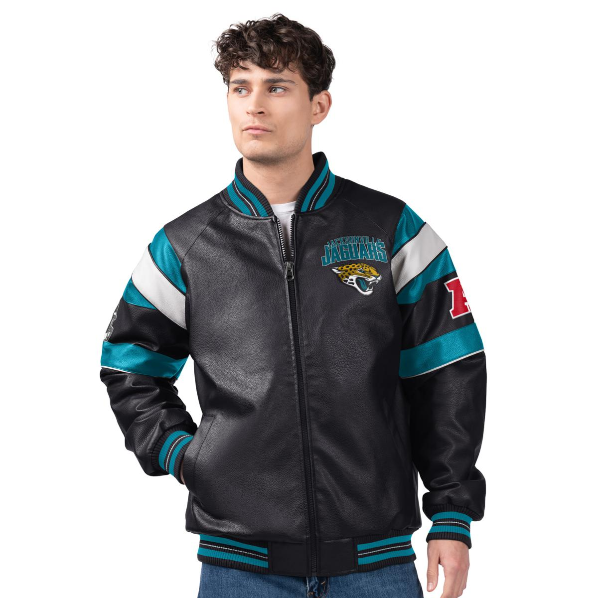 Officially Licensed NFL by Carl Banks Faux Leather Jacket